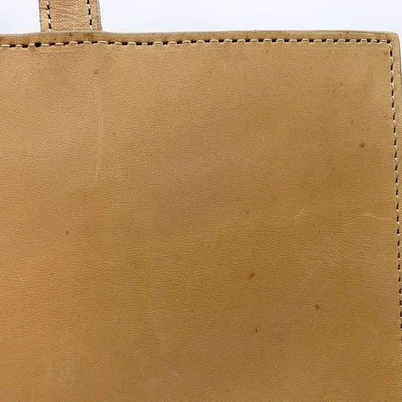 McQueen Top Zip Handbag Tote Leather Bag in Beige - Picture 11 of 16